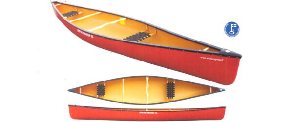 Upper Canada 16 on kotimaassa valmistettu polyeteeni kerrosrakenteinen kanootti